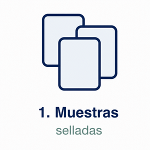 Paso 1: muestras selladas