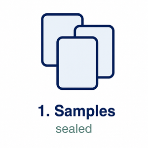 Step 1: sealed samples