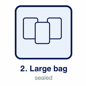 Step 2: large sealed bag