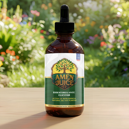 AMEN JUICE™ Bioestimulante Elicitor | Fórmula Concentrada Multipropósito | 100ml